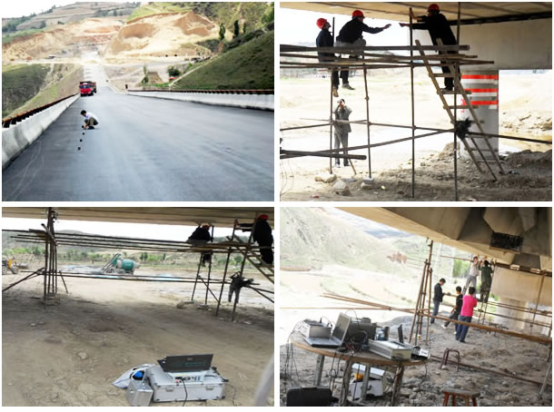 山西房塔沟大桥动静载及模态试验