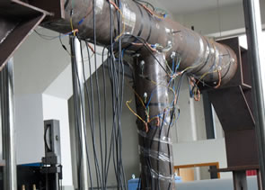 上海交通大学钢结构振动冲击试验