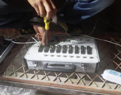 安徽合肥中铁十局隧道墙体应变试验