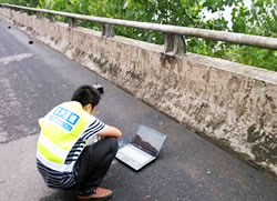 宁连高速淮安段模态试验