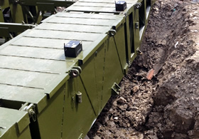 军用浮桥应变和模态试验