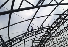 售楼处钢结构造型索力测试